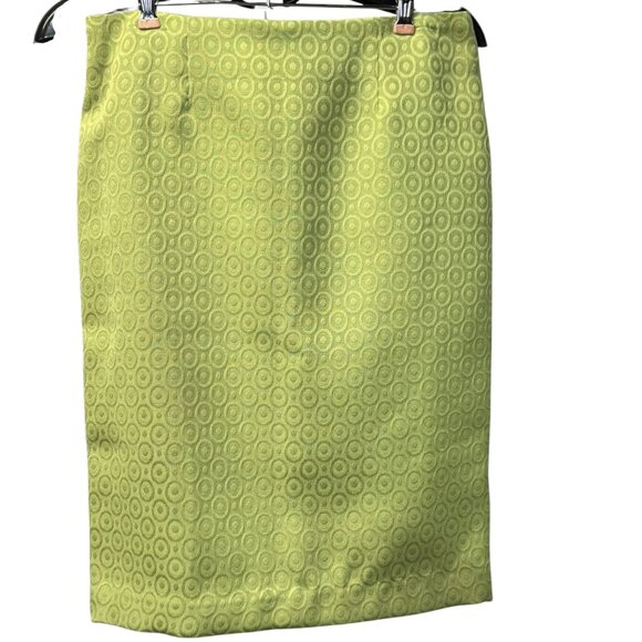 NWT Signature by Larry Levine Skirt Style TB2P17XKO Size 6 - Color Citron - Picture 1 of 11